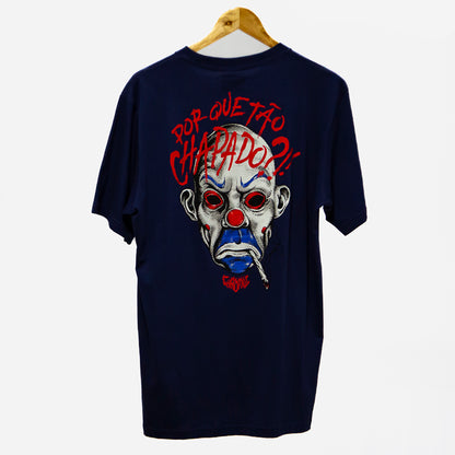 camiseta chronic palhaço- azul marinho