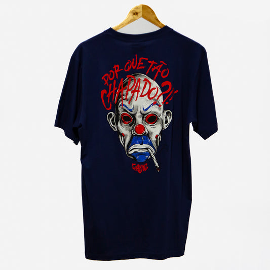 camiseta chronic palhaço- azul marinho